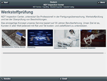 Tablet Screenshot of ndt-center.de